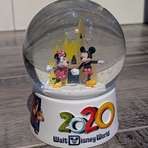 Disney Mickey and Minnie 2020 Snow Globe - Yellow and Black